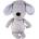 Balibazoo Мека играчка за гушкане Bali Bazoo - Dog, 28 cm, сива (111057)