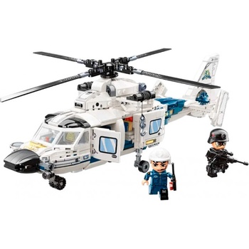 Qman Конструктор, Qman, Mine City, Полицейски патрулен хеликоптер, 745 части (Q11019)