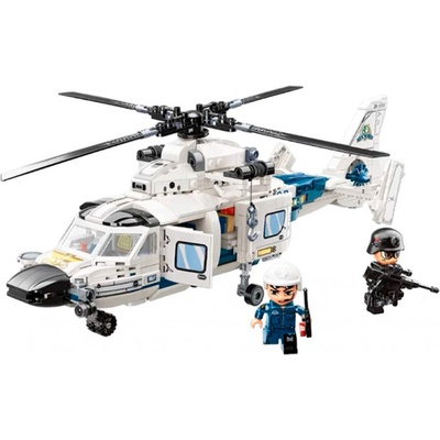 Qman Конструктор, Qman, Mine City, Полицейски патрулен хеликоптер, 745 части (Q11019)