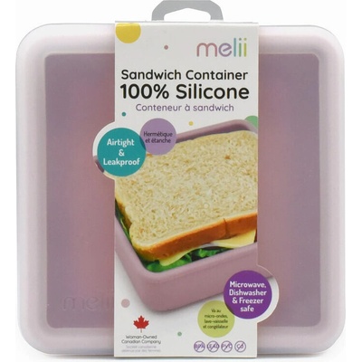 Melii Silikonová krabička na sendvič 790 ml Růžová