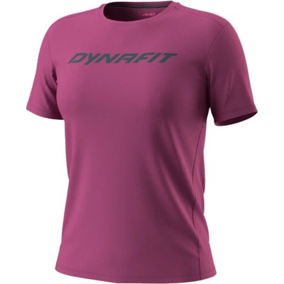Dynafit Dámske funkčné tričko TRANSALPER GRAPHIC SHIRT tmavo ružová