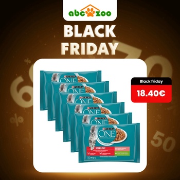 Purina One SterilCat mini filetky s morkou a zelenými fazuľkami s lososom a mrkvou v šťave 24 x 85 g