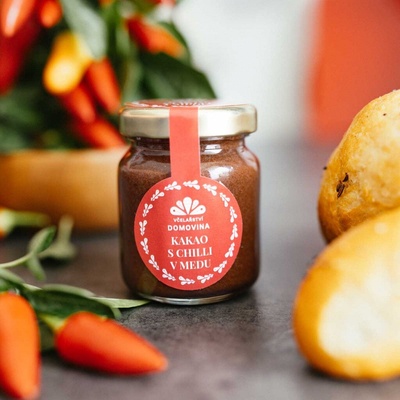 Včelařství Domovina Kakao s chilli v medu 75 g