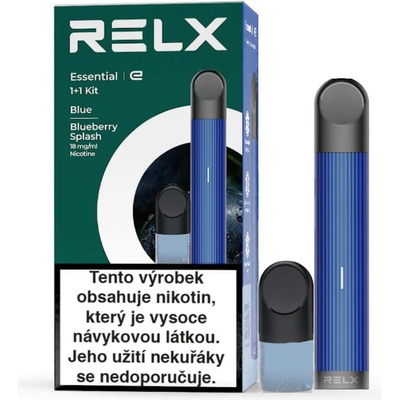 RELX Essential Sarter Kit 350 mAh modrý, borůvka 1 ks