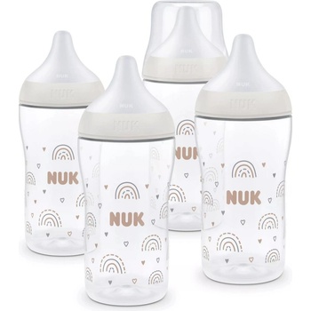Nuk Комплект шишета NUK - Perfect Match, PP, 260 ml, 4 броя, дъга (10225349)