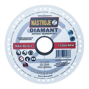 Nástroje cz Kotouč diamantový 115 x 1,4 x 22,2 mm IM-DK-VM115