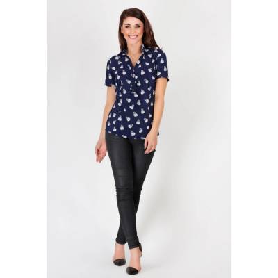 Awama Woman's Shirt A089 modrá