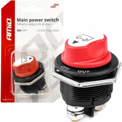 amio Hlavný vypínač autobatérie 12/24 max.200A-03027