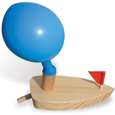 Vilac - Детска играчка дървена лодка с балон 2906