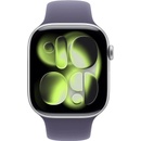 Apple Watch Series 11 (46mm) Stříbrný hliník s mlžně fialovým sportovním řemínkem S/M MEV94MP/A