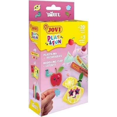 Jovi Sada plastelína PLAY&FUN MINI 20 ks Sweet