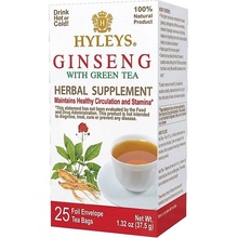 HYLEYS Ginseng with green tea herbal supplement 25 sáčkov