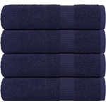 vidaXL Кърпи за ръце FROGN 4 бр. тъмносини 50x100 см 360 г/м2 (136783)