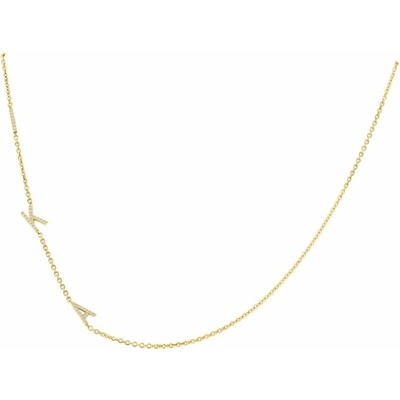 Eppi Náhrdelník s 3 písmenkami a lab-grown diamantmi N48684