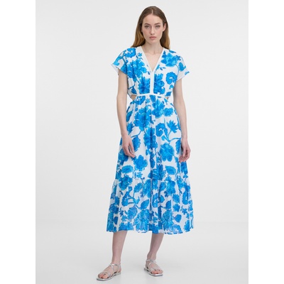 orsay Синя дамска рокля с десен ORSAY Orsay | Sin | ЖЕНИ | XS