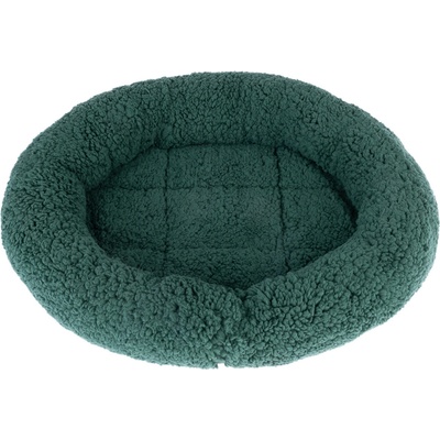 Zooplus Exclusive Útulný pelech Fluffy 2 v 1 tmavo zelený 50 x 42 x 7,5 cm