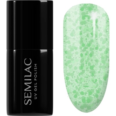 Semilac UV Hybrid Crushed_ICE гел лак за нокти с използване на UV/LED лампа цвят 494 Frozen Pistachios 7ml