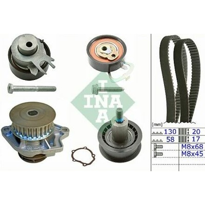 VW GOLF V KOMBI 09/05-09/10 rozvody komplet + vodná pumpa pre 1,4 59Kw /INA/