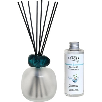 Maison Berger Paris Mineral арома дифузер, сиво-зелен, с аромат Bleu Seduction (7834)
