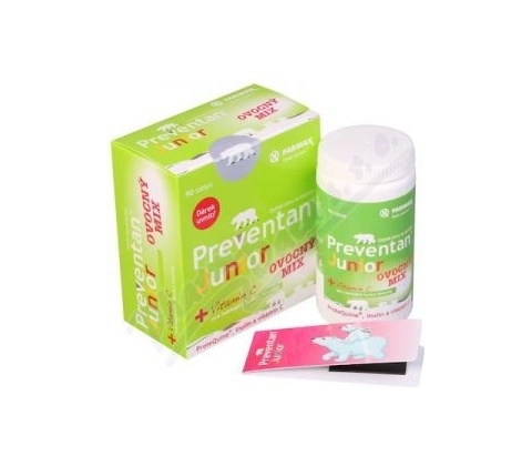 Preventan Junior ovocný mix 90 tablet