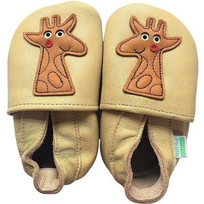 Hopi Hop Kožené capáčky Barefoot Žirafa
