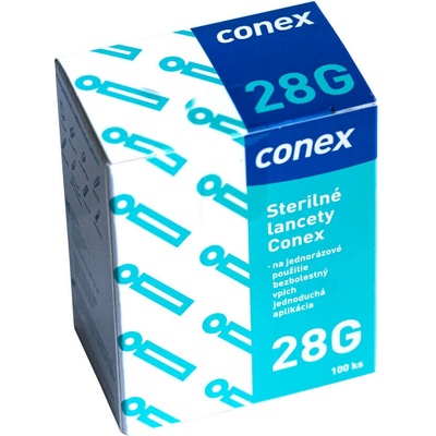 Conex Sterilné lancety 28G lancety do odberového pera 100 ks 100 lanciet