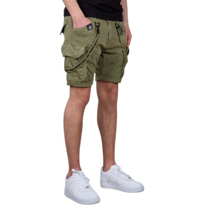 Alpha Industries Utility Short Olive pánske šortky zelená