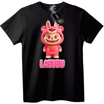 NOONEBRAND Тениска Labubu Ягода - 2XL, White