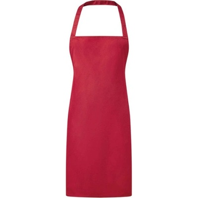 Premier Workwear Pracovná zástera za krk PR165 Red Pantone 200 67 x 78 cm