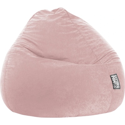 Beanbag sedací vak Easy XXL 80 x 130 cm světle růžový