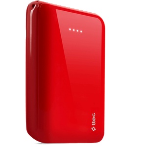 Ttec Външна батерия ReCharger 10.000mAh Universal Mobile Charger - Червена