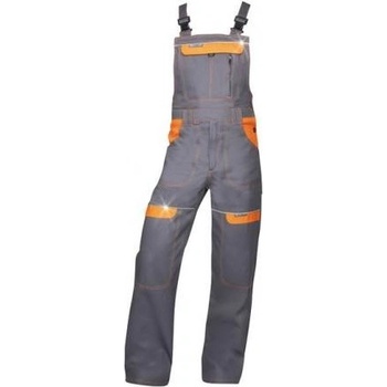 Ardon H8408 Cool Trend Pracovní kalhoty s laclem šedá / oranžová