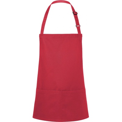 G.Gastro Karlowsky Zástěra s laclem krátká Basic malinová D9785574