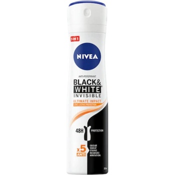Image 1 of Nivea Black & White Invisible Ultimate Impact deo spray 150 ml