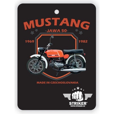 Vôňa do auta Striker Jawa 50 Mustang - čierna