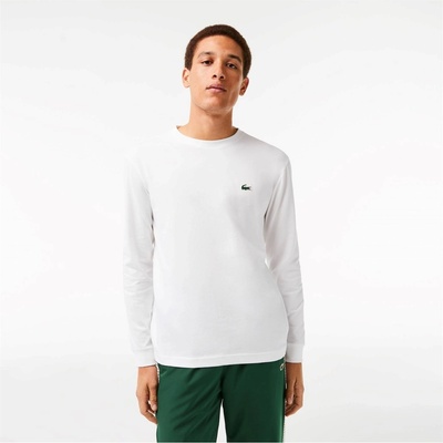 Lacoste Тениска Lacoste Basic Logo Long Sleeve T Shirt - White 001