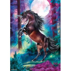 Schmidt Spiele - Puzzle Unicorn in Full Moon - 1 000 piese