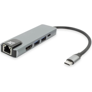 ACT AC7091 USB-C 4K докинг станция за 1 HDMI адаптер Silver (AC7091)