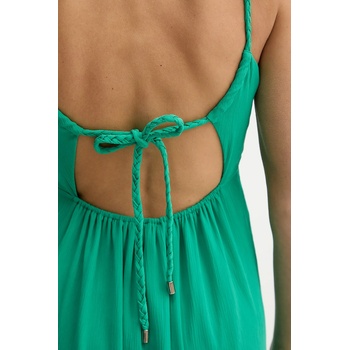 Morgan Рокля Morgan ROUBI в бежово дълга разкроена ROUBI (ROUBI)