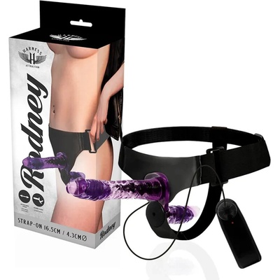 Harness Attraction Rodney Double Purple Vibrator 18 x 3.5 cm