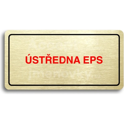 ACCEPT Piktogram ÚSTŘEDNA EPS - zlatá tabulka - barevný tisk