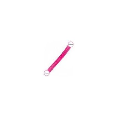 Bdsm Bondage Shop Silikonové oboustranné lesbické dildo Barva Rose red