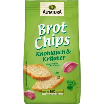 Alnatura Био хлебен чипс Чесън и билки - 100 г