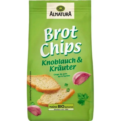 Alnatura Био хлебен чипс Чесън и билки - 100 г