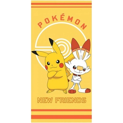 Halantex Plážová osuška Pokémon motív New Friends 70 x 140 cm