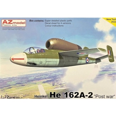 AZ model Heinkel He 162A 2 'Post War' 4x camo 7822 1:72