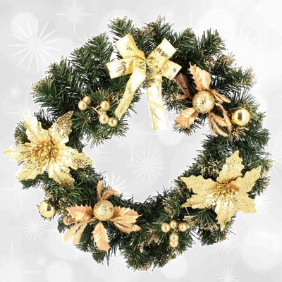 Bestent Vánoční věnec Gold 40 cm – Zbozi.Blesk.cz