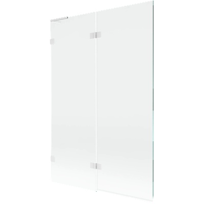 Mexen Lunar L параван за вана 2-крилен ляв 120 x 150 см, прозрачен, бял - 897L-120-100-20-00-L (897L-120-100-20-00-L)