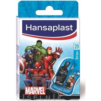 BEIERSDORF AG Hansaplast MARVEL náplasť s detským motívom, stripy - 20 ks