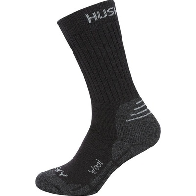 Husky detské ponožky All Wool čierna